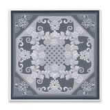 Tina's Floral Swirls & Corners All in One - Thank You A5 Square Groovi Plate