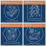 Flowers & Frames A6 Square Groovi Plate Collection