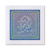 Happy Anniversary Bluebells A6 Square Groovi Plate