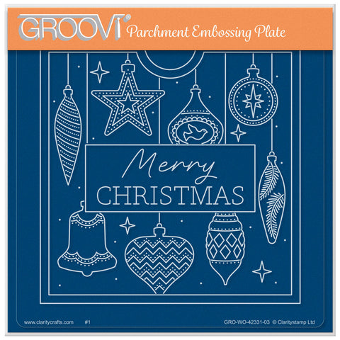 Jazz's Merry Christmas Pouch A5 Square Groovi Plate