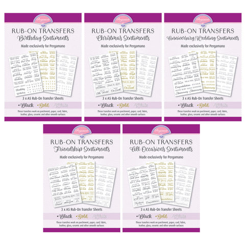 Rub-On Transfers - Sentiments Bundle