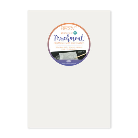 Groovi® A4 Plain Parchment (20 Sheets)