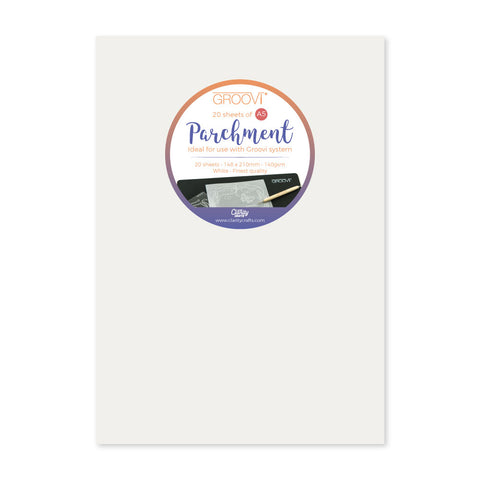 Groovi® A5 Plain Parchment (20 Sheets)