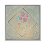 Tina's Poppy Spray A6 Groovi Plate
