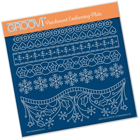 Tina's Hearty Christmas <br/>A5 Square Groovi Plate