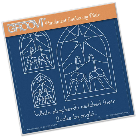 Shepherd Window <br/>A5 Square Groovi Plate <br/>(Set GRO-CH-40424-03)