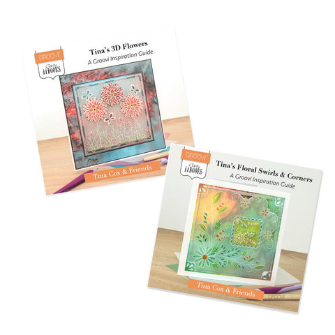 Clarity ii Books: Tina's 3D Flowers & Floral Swirls  <br/>Groovi Inspiration Guide Bundle