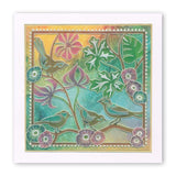 Birds Roosting A5 Square Groovi Plate
