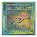 Birds Roosting A5 Square Groovi Plate