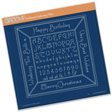 Alphabet Frame A4 Square Groovi Plate