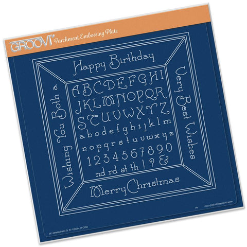 Alphabet Frame A4 Square Groovi Plate
