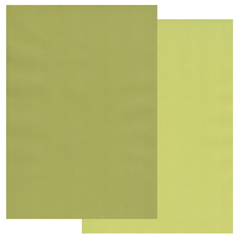 Pear Green & Apple Green x10 Groovi Two Tone Parchment Paper A4