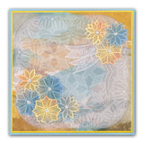 Art Deco Flowers 1 Groovi Border Plate (Set GRO-FL-40185-09)