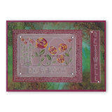 Art Nouveau Alphabet A6 Groovi Plate (Set GRO-FL-40881-02)