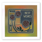 Art Nouveau Sentiments & Spacer A6 Groovi Plate Set
