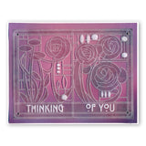 Art Nouveau Sentiments & Spacer A6 Groovi Plate Set