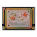 Art Nouveau Sentiments & Spacer A6 Groovi Plate Set