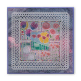 Art Nouveau Bed of Roses A6 Groovi Plate(Set GRO-FL-40881-02)