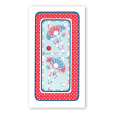 Art Nouveau Poppies A5 Square & Groovi Border Plate Set