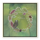 Autumn Wreath A5 Square Groovi Plate (Set GRO-TR-40818-03)