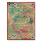Autumn Wreath A5 Square Groovi Plate (Set GRO-TR-40818-03)