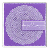 Nested Deckle Circles & Squares <br/>A5 Square Groovi Plate Set