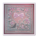 Bird Heart Sprig A5 Square Groovi Plate