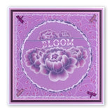 Sprig Background <br/>A5 Square Groovi Plate <br/>(Set GRO-FL-40011-03)