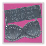Oooh-La-La Knickers & Bra <br/>A4 Square Groovi Plate Set