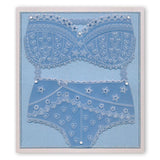 Oooh-La-La Knickers & Bra <br/>A4 Square Groovi Plate Set