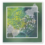 Leafy Butterfly Round <br/>A5 Square Groovi Plate <br/>(Set GRO-AN-40834-03)