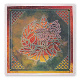 Leafy Butterfly Round <br/>A5 Square Groovi Plate <br/>(Set GRO-AN-40834-03)