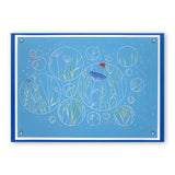 Meadow Grasses <br/>A5 Square Groovi Plate <br/>(Set GRO-FL-40013-03)