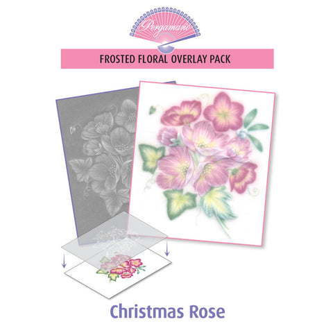 Frosted Floral Overlay Pack - Christmas Rose