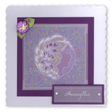 Amaryllis Cameo A6 Square Groovi Baby Plate (Set GRO-PE-40329-01)