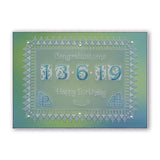 Celtic Numbers Spacer <br/>Groovi Spacer Plate for A5 Plate Mate