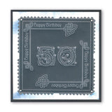Large Celtic Numbers <br/>A5 Square Groovi Plate