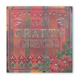 Small Celtic Alphabet <br/>A5 Square Groovi Plate