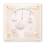 Christmas Tree Baubles <br/>A6 Square Groovi Baby Plate