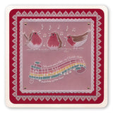 We Wish You a Merry Christmas<br>A5 Square Groovi Plate <br/>(Set GRO-CH-40798-03)