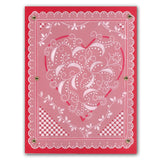 Christmas Tree & Heart Swirls <br/>A5 Square Groovi Plate A5 Set