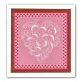 Christmas Tree & Heart Swirls <br/>A5 Square Groovi Plate A5 Set