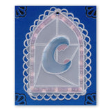 Madonna Window <br/>A5 Square Groovi Plate <br/>(Set GRO-CH-40424-03)
