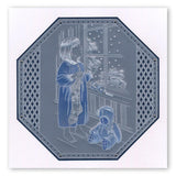 Jayne's Christmas Eve <br/>A5 Groovi Plate <br/>(Set GRO-CH-40700-04)