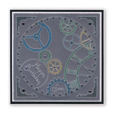 Cogs <br/>A5 Square Groovi Plate <br/>(Set GRO-OB-40755-03)