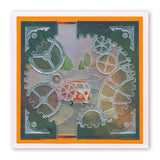 Cogs <br/>A5 Square Groovi Plate <br/>(Set GRO-OB-40755-03)