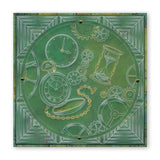 Clocks <br/>A5 Square Groovi Plate <br/>(Set GRO-OB-40755-03)