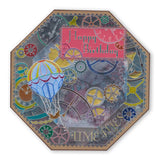 Clocks & Cogs <br/>A5 Square Groovi Plate Set