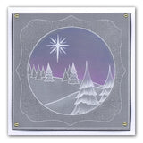 Country Cottage & Winter Landscape <br/>A5 Square Groovi Plate Set