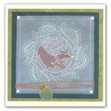 Deer Round <br/>A5 Square Groovi Plate <br/>(Set GRO-CH-40025-03)